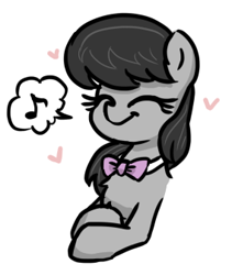Size: 284x336 | Tagged: safe, artist:plunger, octavia melody, earth pony, pony, g4, bust, cute, drawthread, eyes closed, portrait, requested art, solo, tavibetes