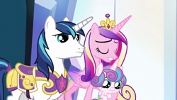 Size: 1920x1080 | Tagged: safe, screencap, princess cadance, princess flurry heart, shining armor, g4, the ending of the end