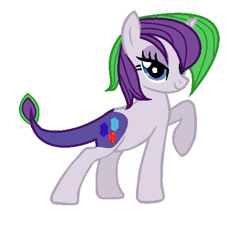 Size: 552x532 | Tagged: safe, artist:kucysia123, oc, oc only, oc:rare, dracony, hybrid, base used, interspecies offspring, offspring, parent:rarity, parent:spike, parents:sparity, solo