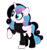 Size: 2445x2620 | Tagged: safe, artist:kazeblue, princess flurry heart, alicorn, pony, g4, alternate hairstyle, black socks, clothes, dyed mane, emo, eyeshadow, female, goth, high res, lip piercing, makeup, mare, mascara, missing cutie mark, older, older flurry heart, piercing, princess emo heart, raised hoof, simple background, socks, solo, sweater, transparent background