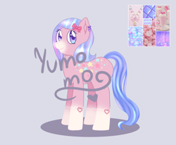 Size: 1100x906 | Tagged: safe, artist:yumomochan, oc, earth pony, pony, adoptable, auction, auction open, female, mare, moodboard, original character do not steal, pink pony, stars