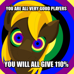 Size: 400x400 | Tagged: safe, artist:kaalover, edit, oc, oc:mesme rize, lamia, original species, animated, encouragement, hypnosis, kaa eyes, looking at you, male, meme, reference, solo, the simpsons