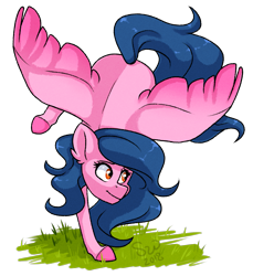Size: 1283x1400 | Tagged: safe, artist:silentwolf-oficial, oc, oc only, pegasus, pony, balancing, colored hooves, pegasus oc, simple background, solo, transparent background, wings