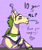 Size: 2106x2480 | Tagged: safe, artist:slimyferret, oc, oc:platinum forge, horse, pegasus, pony, mlp fim's tenth anniversary, 10, agender, ambiguous gender, aromantic, beard, facial hair, female, happy birthday mlp:fim, hat, high res, mare, masculine mare, party hat, party horn