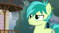 Size: 1920x1080 | Tagged: safe, screencap, sandbar, earth pony, pony, g4, the ending of the end, male, reaction image, solo