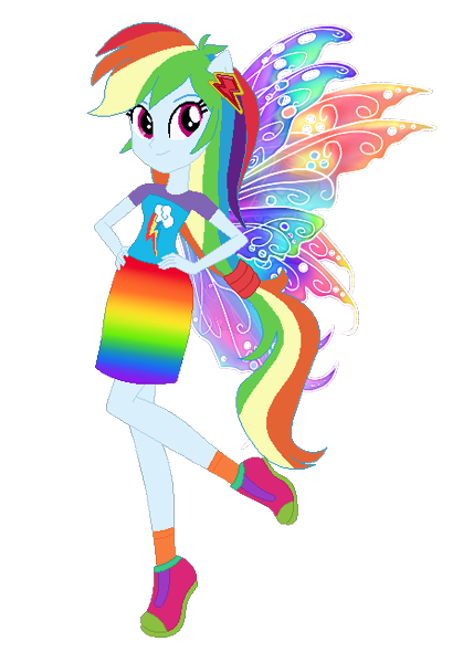 2218413 - safe, artist:azaleasdolls, artist:user15432, character:rainbow  dash, species:human, my little pony:equestria girls, barely eqg related,  clothing, crossover, disney, disney style, element of loyalty, fairy, fairy  wings, fairyized, jewelry