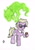 Size: 1188x1686 | Tagged: safe, artist:assertiveshypony, grace manewitz, earth pony, ghost, ghost pony, pony, undead, g4, clothes, coffee cup, cup, drawing, ghostbusters, glasses, pencil, simple background, slimer, traditional art, white background