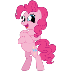 Size: 4096x4800 | Tagged: safe, artist:dashyoshi, pinkie pie, earth pony, pony, g4, .svg available, absurd resolution, looking at you, simple background, solo, standing, transparent background, vector