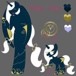 Size: 1024x1024 | Tagged: safe, artist:lolitablue, oc, oc only, alicorn, pony, semi-anthro, alicorn oc, arm hooves, base used, duo, horn, raised hoof, reference sheet, smiling, tattoo, wings