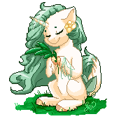 Size: 170x170 | Tagged: safe, artist:silentwolf-oficial, oc, oc only, pony, unicorn, colored hooves, eyes closed, floral head wreath, flower, horn, pixel art, simple background, solo, transparent background, unicorn oc