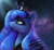 Size: 1164x1080 | Tagged: safe, artist:shamziwhite, princess luna, alicorn, pony, g4, feather, female, lipstick, solo, stars, wings