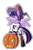 Size: 1000x1500 | Tagged: safe, alternate version, artist:silverfox057, twilight sparkle, alicorn, semi-anthro, g4, arm hooves, bipedal, black underwear, chest fluff, clothes, ear fluff, halloween, hat, holiday, jack-o-lantern, pumpkin, simple background, socks, solo, striped socks, transparent background, twilight sparkle (alicorn), underwear, witch hat