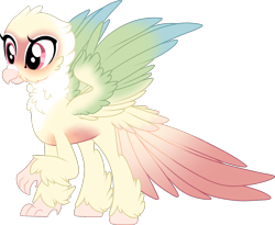 Size: 1166x956 | Tagged: safe, artist:mourningfog, oc, oc only, hippogriff, simple background, solo, transparent background