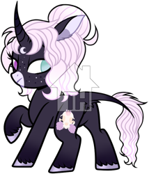 Size: 604x704 | Tagged: safe, artist:mourningfog, oc, oc only, pony, unicorn, obtrusive watermark, simple background, solo, transparent background, watermark