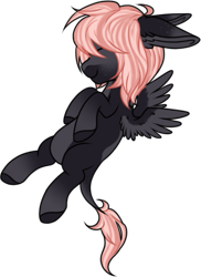 Size: 387x531 | Tagged: safe, artist:mourningfog, oc, oc only, pegasus, pony, simple background, solo, transparent background