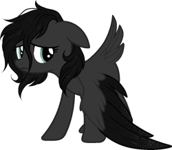 Size: 932x812 | Tagged: safe, artist:mourningfog, oc, oc only, pegasus, pony, sad, simple background, solo, transparent background