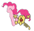 Size: 1047x957 | Tagged: safe, artist:almostfictional, pinkie pie, earth pony, gerbil, pony, g4, crossover, simple background, transparent background, wow! wow! wubbzy!, wubbzy