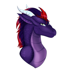Size: 3000x3000 | Tagged: safe, artist:shamy-crist, dragon, bust, commission, high res, portrait, simple background, solo, transparent background