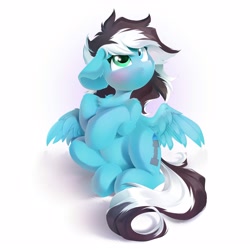 Size: 3500x3500 | Tagged: safe, artist:kebchach, oc, oc only, pegasus, pony, chest fluff, commission, floppy ears, high res, solo