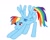 Size: 796x642 | Tagged: safe, artist:strelokfaggot, rainbow dash, pegasus, pony, g4, 1000 hours in ms paint, doodle, iwtcird, meme, ms paint, paintbrush, simple background, solo, stretching, trace, white background