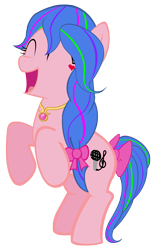 Size: 1134x1824 | Tagged: safe, artist:purplefairy456, oc, oc only, oc:shimmer star, earth pony, pony, bow, female, mare, simple background, solo, tail bow, transparent background