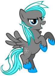 Size: 1461x1992 | Tagged: safe, artist:purplefairy456, oc, oc only, oc:kyuflake, pegasus, pony, female, mare, simple background, solo, transparent background