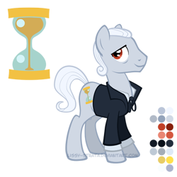 Size: 504x504 | Tagged: safe, artist:lissystrata, doctor whooves, time turner, earth pony, pony, g4, clothes, doctor who, first doctor, hourglass, male, ponified, reference sheet, ribbon bow tie, shirt, simple background, solo, stallion, the doctor, transparent background, vector