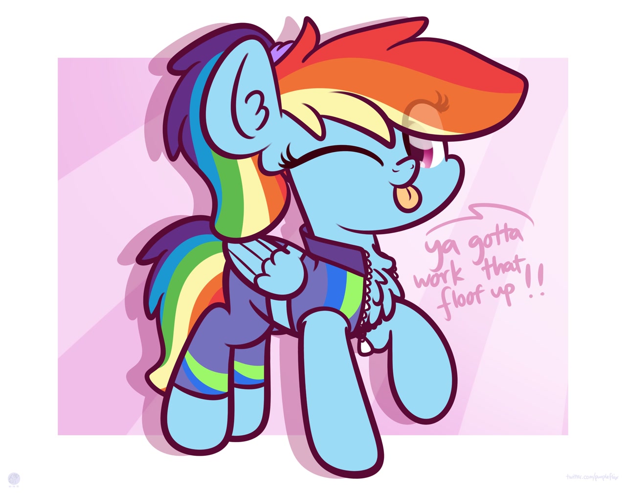 safe, artist:php142, <b>rainbow</b> dash, pegasus, <b>pony</b>, g4, :p, alternate hairsty...