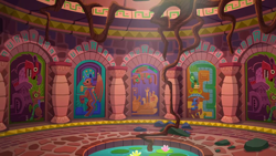 Size: 1280x720 | Tagged: safe, screencap, g4, stranger than fan fiction, architecture, background, door, no pony, scenic ponyville