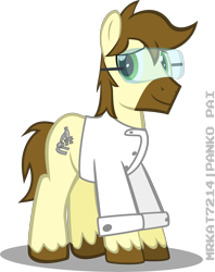 Size: 5724x7211 | Tagged: safe, artist:ace play, oc, oc only, oc:calpain, earth pony, pony, absurd resolution, goggles, male, simple background, solo, stallion, transparent background, unshorn fetlocks, vector