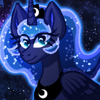 Size: 200x200 | Tagged: safe, artist:punkskunks, princess luna, alicorn, pony, g4, bust, portrait, solo