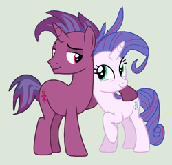 Size: 1028x981 | Tagged: safe, artist:jadeharmony, oc, oc:aurora (tempest's mother), oc:transparent (tempest's father), g4, aurorarent, female, husband and wife, male, oc x oc, shipping, straight