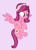 Size: 418x578 | Tagged: safe, artist:diana173076, gloriosa daisy, pegasus, pony, g4, base used, equestria girls ponified, female, flying, gloriosa's cutie mark, lavender background, mare, pegasus gloriosa daisy, ponified, simple background, solo