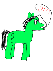 Size: 768x1024 | Tagged: safe, oc, oc only, oc:filly anon, pony, (you), 1000 hours in ms paint, female, filly, simple background, solo, white background