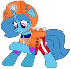 Size: 959x933 | Tagged: safe, artist:徐詩珮, spring rain, pony, series:sprglitemplight diary, series:sprglitemplight life jacket days, series:springshadowdrops diary, series:springshadowdrops life jacket days, g4, alternate universe, clothes, cute, female, i can't believe it's not ejlightning007arts, lifeguard, lifeguard spring rain, mare, paw patrol, simple background, solo, transparent background, zuma (paw patrol)
