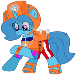 Size: 954x941 | Tagged: safe, artist:徐詩珮, spring rain, pony, series:sprglitemplight diary, series:sprglitemplight life jacket days, series:springshadowdrops diary, series:springshadowdrops life jacket days, g4, alternate universe, clothes, cute, female, i can't believe it's not ejlightning007arts, lifeguard, lifeguard spring rain, mare, paw patrol, simple background, solo, transparent background, zuma (paw patrol)