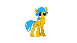 Size: 1366x768 | Tagged: safe, artist:unruly potato, oc, oc only, oc:andy mills, pegasus, pony, solo