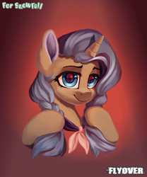 Size: 3000x3600 | Tagged: safe, artist:twinkling, oc, oc only, oc:snowfall night, pony, unicorn, bust, female, high res, mare, portrait, solo