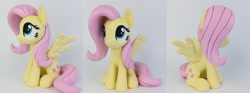 Size: 5184x1920 | Tagged: safe, artist:sparkle257, fluttershy, pony, g4, figurine, irl, photo, solo