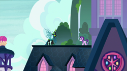 Size: 1920x1080 | Tagged: safe, screencap, queen chrysalis, starlight glimmer, g4, the ending of the end