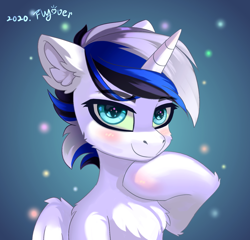 Size: 1458x1400 | Tagged: safe, artist:twinkling, oc, oc only, alicorn, pony, unicorn, blushing, solo