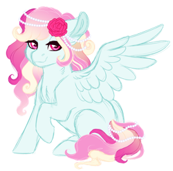 Size: 1024x1013 | Tagged: safe, artist:azure-art-wave, oc, oc only, oc:crystaldrop, pegasus, pony, female, mare, simple background, solo, transparent background