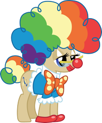 Size: 3000x3623 | Tagged: safe, artist:cloudy glow, mayor mare, pony, g4, luna eclipsed, .ai available, clown, high res, simple background, solo, transparent background, vector