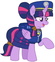 Size: 954x1080 | Tagged: safe, artist:徐詩珮, twilight sparkle, alicorn, pony, series:sprglitemplight diary, series:sprglitemplight life jacket days, series:springshadowdrops diary, series:springshadowdrops life jacket days, g4, alternate hairstyle, alternate universe, chase (paw patrol), clothes, female, i can't believe it's not ejlightning007arts, paw patrol, simple background, star wars, transparent background, twilight sparkle (alicorn)