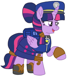 Size: 955x1080 | Tagged: safe, artist:徐詩珮, twilight sparkle, alicorn, pony, series:sprglitemplight diary, series:sprglitemplight life jacket days, series:springshadowdrops diary, series:springshadowdrops life jacket days, g4, alternate hairstyle, alternate universe, chase (paw patrol), clothes, female, i can't believe it's not ejlightning007arts, paw patrol, simple background, star wars, transparent background, twilight sparkle (alicorn)