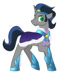 Size: 750x850 | Tagged: safe, artist:enigmadoodles, idw, king sombra, pony, g4, colored pupils, good king sombra, simple background, solo, transparent background