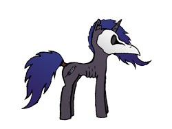 Size: 1040x780 | Tagged: safe, artist:duskendraws, derpibooru exclusive, oc, oc only, oc:malaria, pony, unicorn, anorexic, female, full body, mare, plague doctor, plague doctor mask, reference sheet, simple background, skinny, solo, thin, torn ear, transparent background