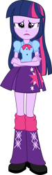 Size: 3935x13130 | Tagged: safe, artist:alandssparkle, twilight sparkle, equestria girls, g4, absurd resolution, clothes, crying, female, pleated skirt, simple background, skirt, solo, teary eyes, transparent background, twilight sparkle (alicorn), vector