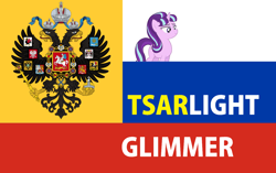 Size: 1276x800 | Tagged: safe, starlight glimmer, g4, crossing the memes, historical roleplay starlight, history, meme, pun, russia, russian empire, stalin glimmer, subverted meme, tsar