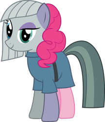 Size: 2551x2948 | Tagged: safe, artist:sketchmcreations, limestone pie, marble pie, maud pie, pinkie pie, earth pony, pony, g4, female, fusion, has science gone too far?, high res, mare, pie sisters, siblings, simple background, sisters, transparent background, vector, we have become one, what has science done